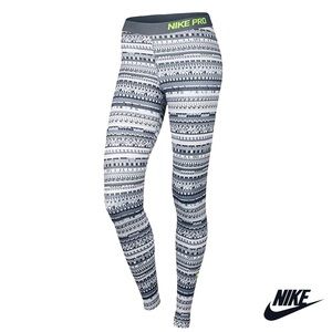 Nike Pro Warm 8 Bit Tight - Cool Grey/Black/Volt